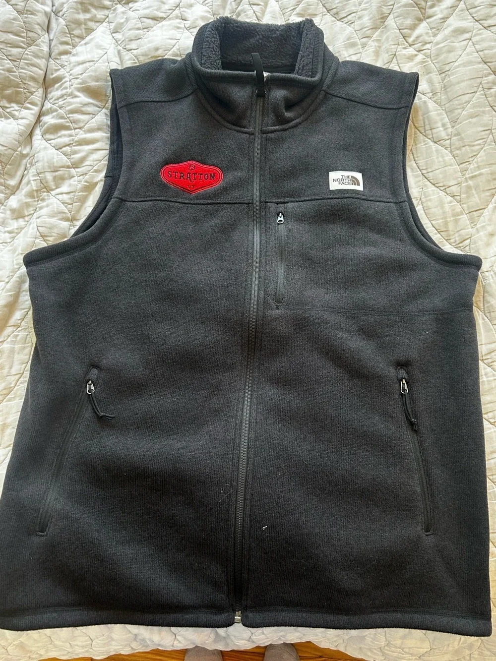 The North Face Black Fleece Vest - Stratton Mountain